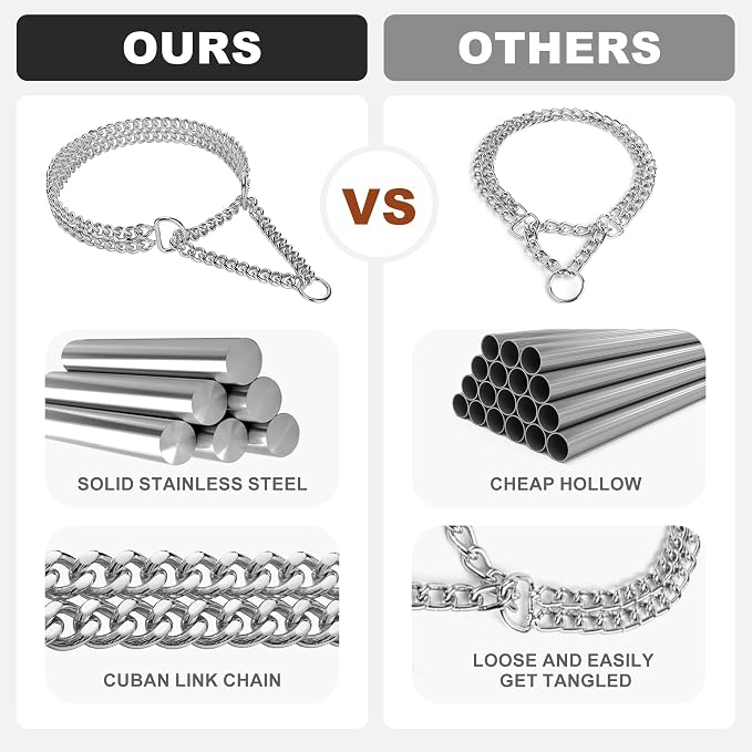 Silver Dog Chain Collar - Image 6