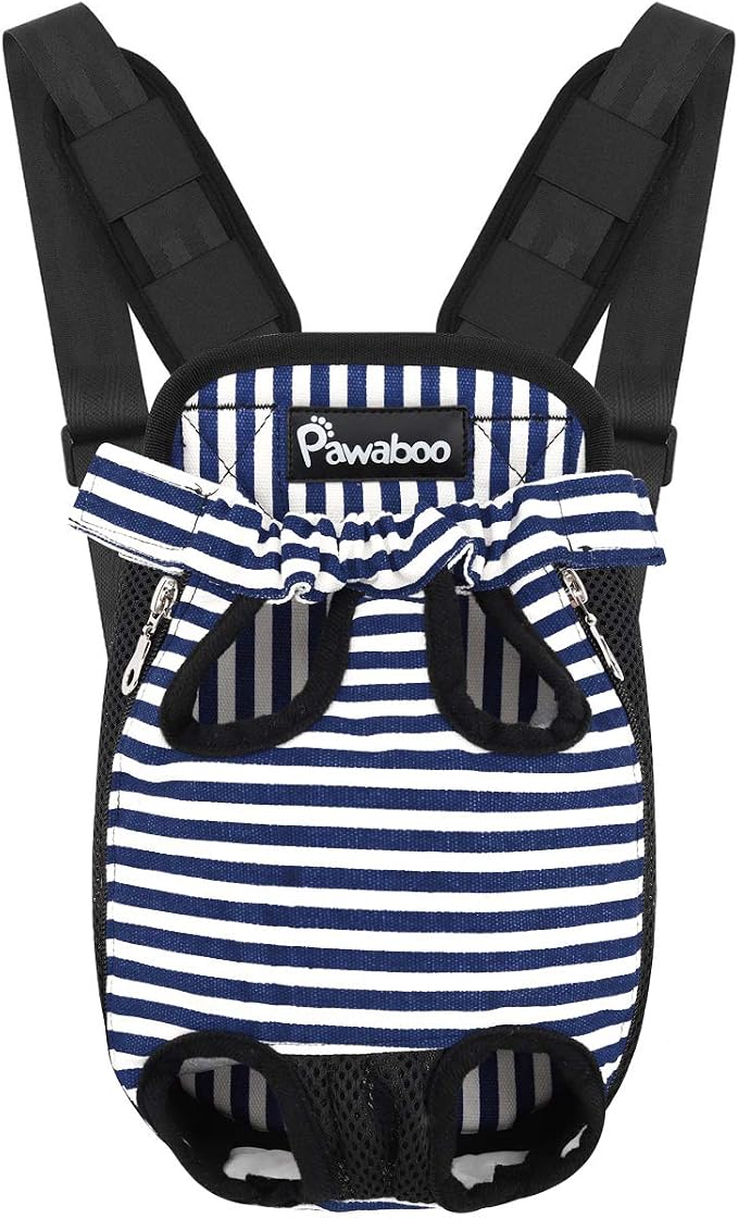 Pawaboo Pet Carrier Backpack, Adjustable Pet Front Cat Dog Carrier Backpack by Pawaboo