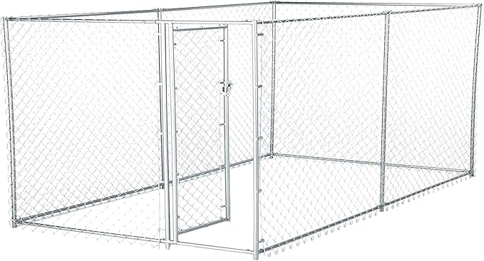 Lucky Dog Heavy Duty Outdoor Galvanized Chain Link Dog Kennel Enclosure by LuckyDog