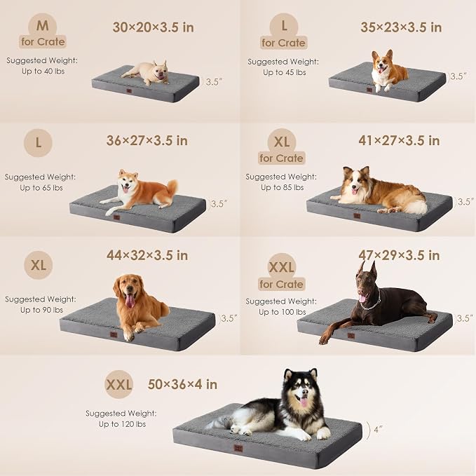EHEYCIGA Orthopedic Dog Beds for Large Dogs - Image 3