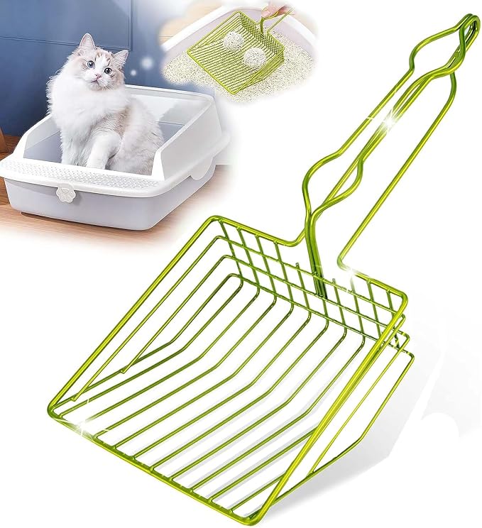 DHXYZZB Cat Litter Scoop, Metal Cat Litter Scooper Kitty Poop Scooper Stand by DHXYZZBBetterlivingwithpet