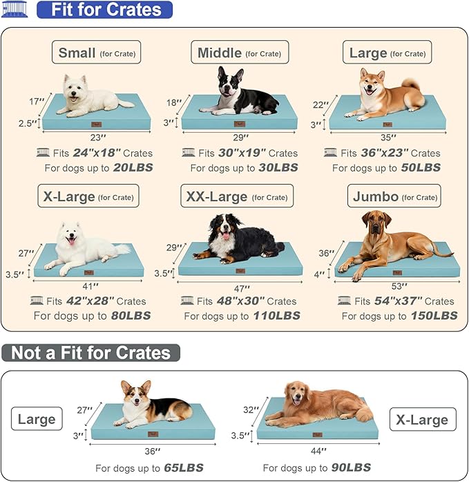 Outdoor Orthopedic Dog Bed for Medium Dogs & Cats, Waterproof Flat Pet Mat - Image 2