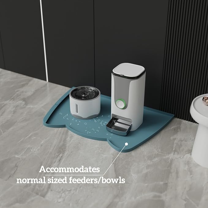 OHMO Dog Food Mat w/Residue Collection Pocket Silicone Pet Feeding Mat - Image 5