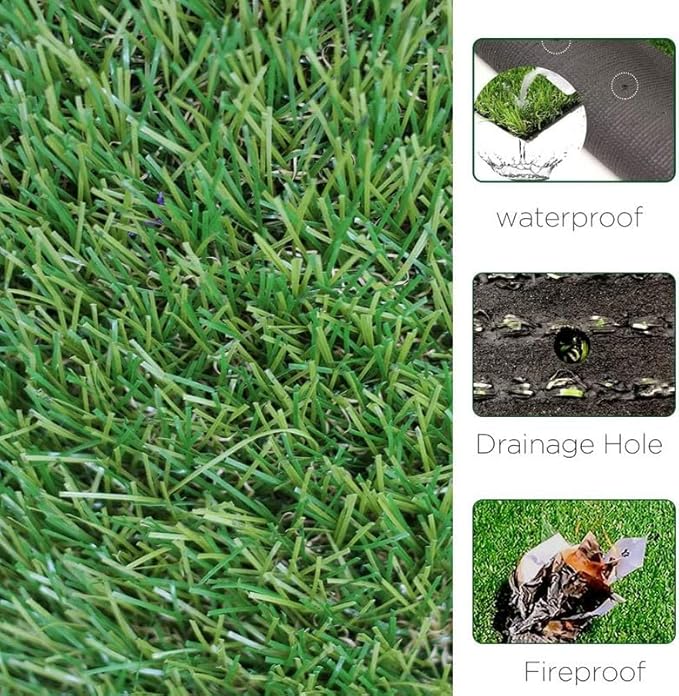 ALTRUISTIC Artificial Grass 11FTX84FT, Realistic Fake Grass Deluxe Turf - Image 4