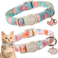 ARING PET 2 Pack Valentine's Day Cat Collars-Cute Heart Cat Collar Breakaway by ARINGPET