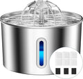 Cat Water Fountain Stainless Steel - 74oz/2.2L Pet Gift Dog Water Dispenser by CatWaterFountain