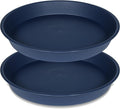 2 Pack of 18 19 inch Plant Saucer Drip Tray, Heavy Duty Deep Plant Saucers by Bleuhome