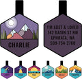GoTags Silent Dog Tag, Personalized Engraved Hexagon Silicone Dog and Cat Name by GoTags