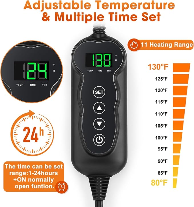 GASUR Heated Dog Bed, Waterproof Cat Heating Pad - Image 2
