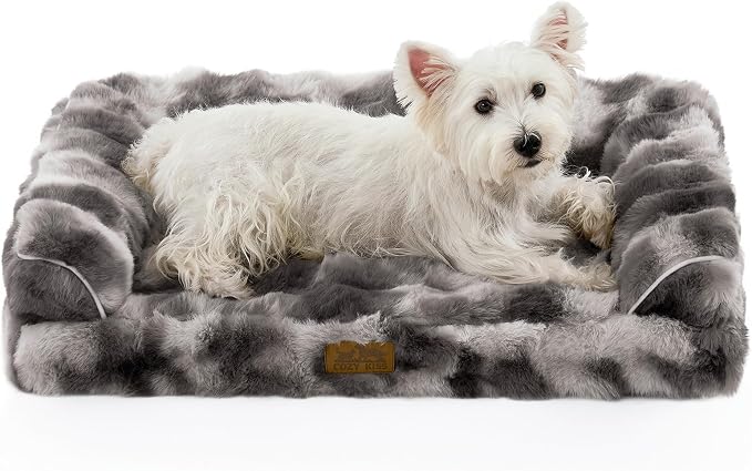 Faux Fur Orthopedic Dog Bed, Dog Bed by COZYKISS