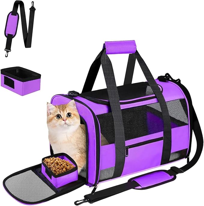Large Airline Approved Cat Carrier Dog Carriers by CUSSIOU