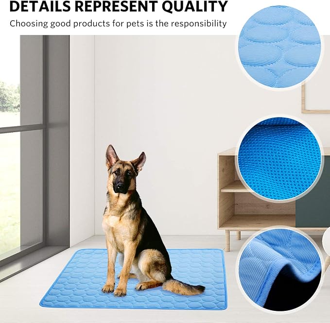 Dog Cooling Mat Pet Cooling Pads Dogs & Cats Pet Cooling Blanket - Image 3