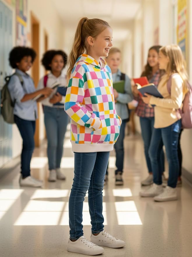 WELAKEN Sweatshirts for Girls Toddler & Kids II Little Girl's Pullover Tops - Image 3