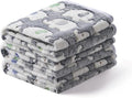 1 Pack 3 Blankets Super Soft Fluffy Premium Cute Elephant Pattern Pet Blanket by luciphia