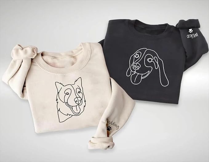 Custom Pet Sweatshirts with Photo and Name, Personalized Dog Sweatshirt - Image 6
