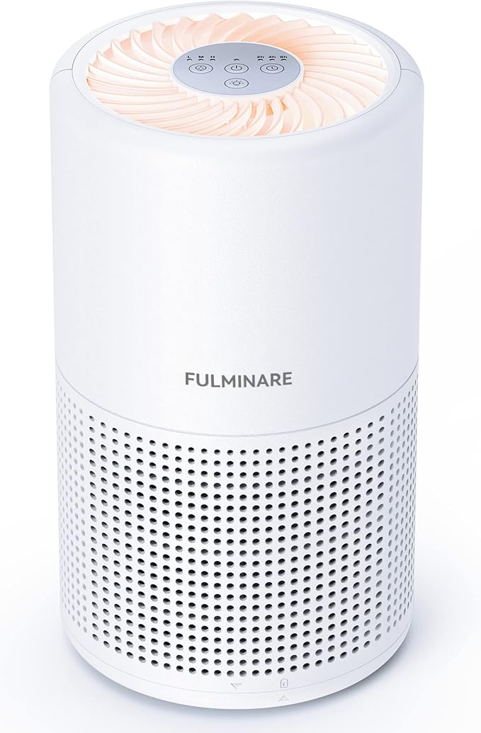 Air Purifiers for Bedroom, FULMINARE H13 True HEPA Air Filter, Quiet Air Cleaner by PureAirPowerfulSound