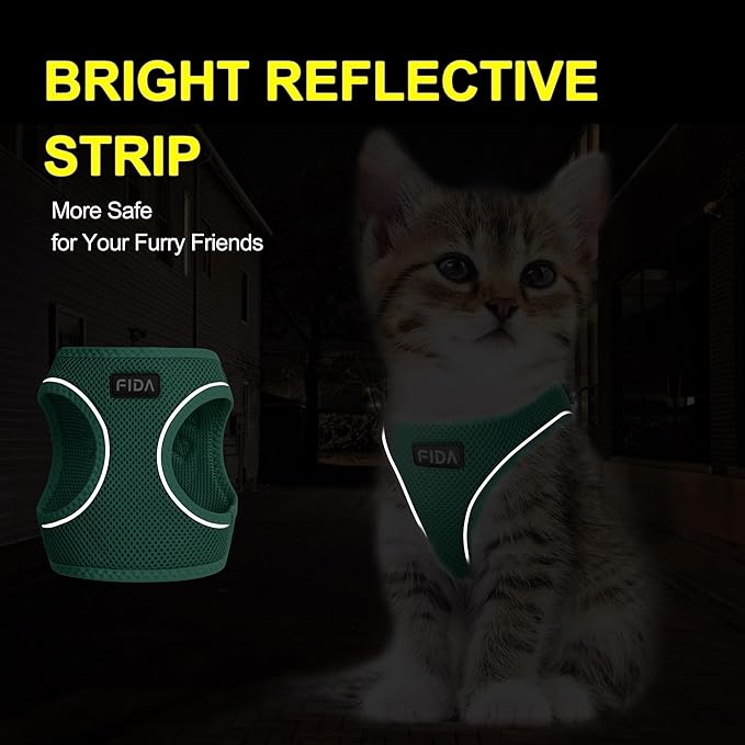 Fida Cat Harness and Leash Set for Walking Kitten and Puppy, Escape Proof - Image 4