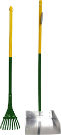 Four Paws Stainless Steel Long-Handled Dog Pooper Scooper Rake & Pan 2 Piece Set by FourPaws
