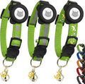 Cat Collar with AirTag Holders, Reflective Breakaway Safety Collars, Bells and by BemixPets
