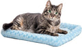 MidWest Homes for Pets QuietTime Fashion XXS Dog Bed – Blue Faux Fur Bolster by MidWestHomesForPets