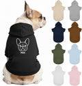 Personalized Dog Hoodie, Custom Embroidered Name Pet Hoodie, Warm Winter Outfit by Unknown