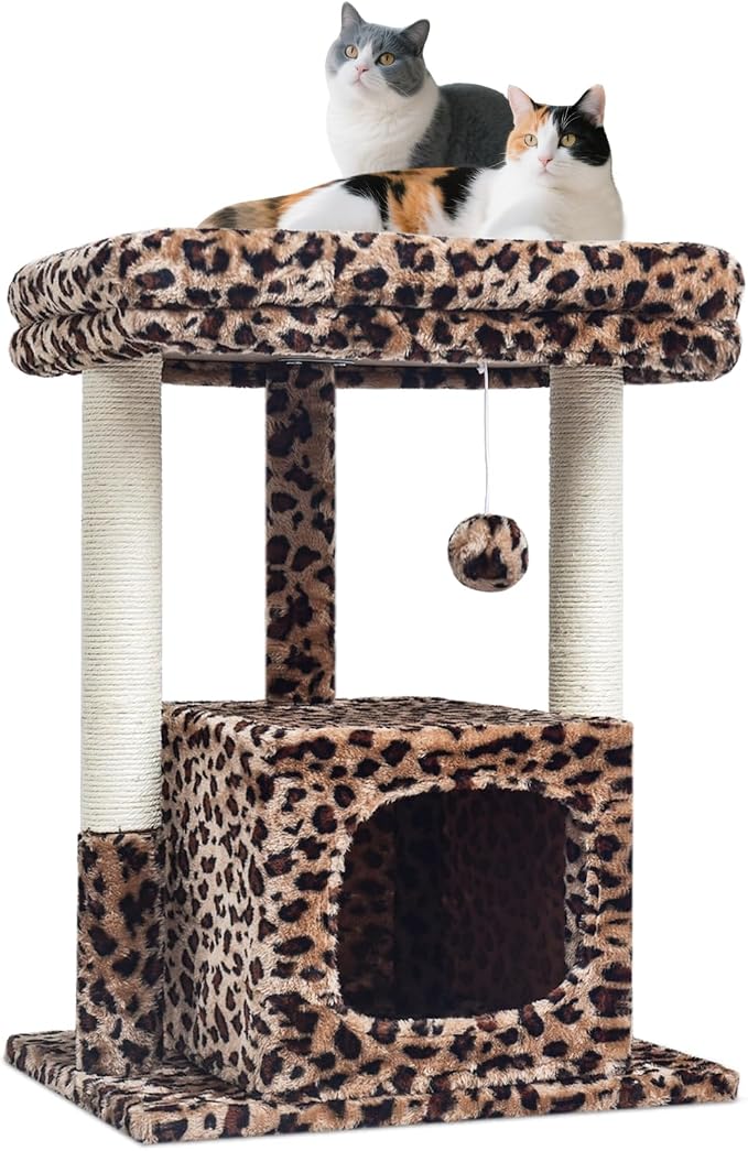 SYANDLVY 27" Cat Tree for Indoor Cats, Activity Tower by SYANDLVY