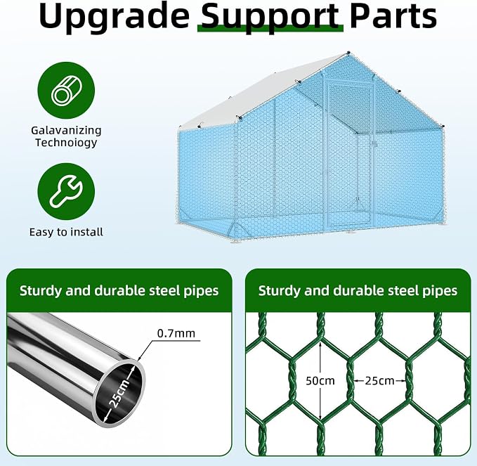 4ever2buy Large Metal Chicken Coop - Image 4