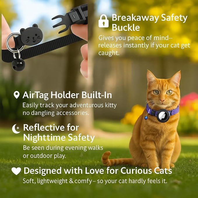 Adorable AirTag Cat Collar - Image 4