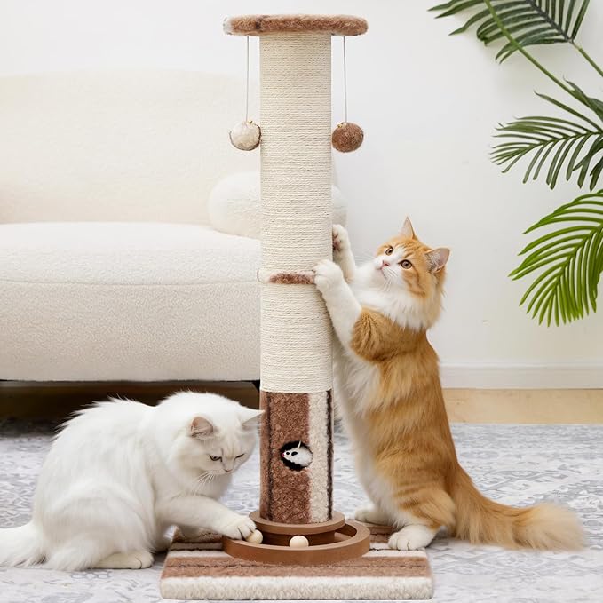 34inches Tall Cat Scratching Post by WOOCHPET