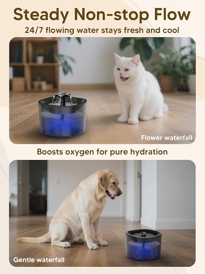 Automatic Cat Feeder and Water Dispenser Set, 5L/20 Cups Timed Cat Dry Food - Image 7