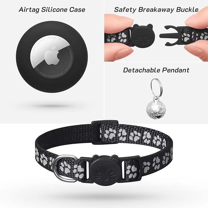 2 Pack Airtag Cat Collar Breakaway - Image 3