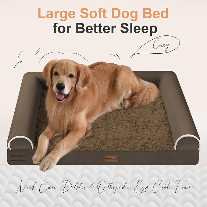 Large Dog Bed Orthopedic Washable: Beds Bolster XL Bed Big XLarge Dogs Egg - Image 2