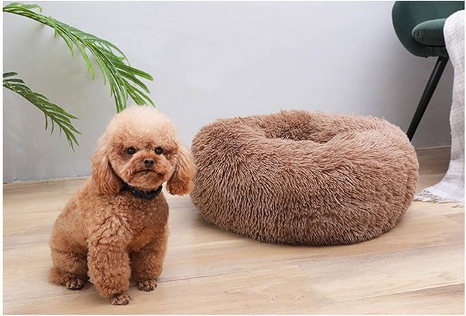 BODISEINT Modern Soft Plush Round Pet Bed - Image 3