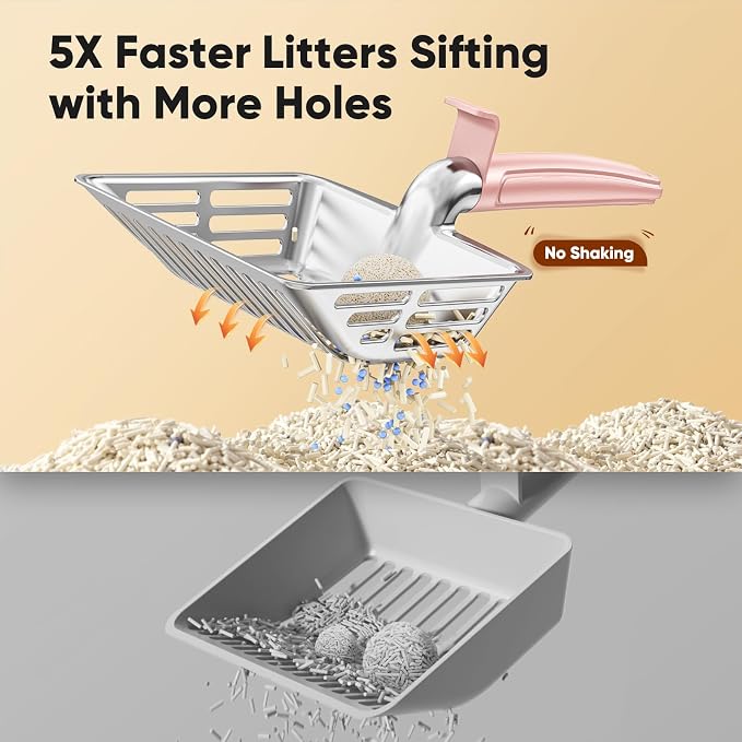 Metal Cat Litter Scoop, Large Cat Scooper - Image 7