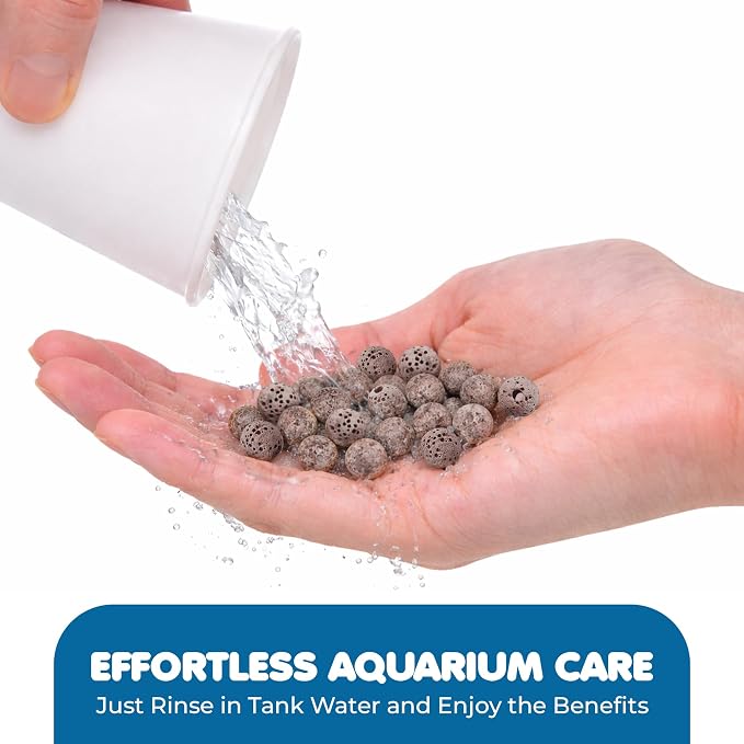 SunGrow 50 Pumice Beads for Betta Fish, Volcanic Lava Rocks for Filtration - Image 6