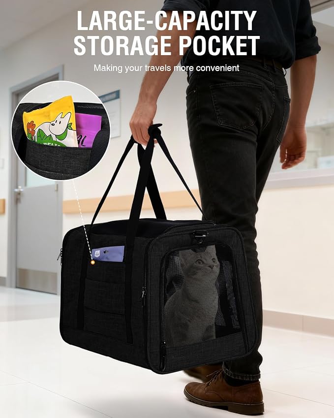PETUX Large Pet Carrier for Large Cats ＆ Small Dogs - Image 8