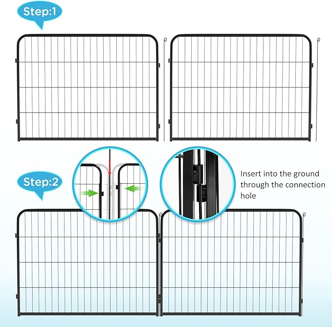 BestPet | Dog Playpen | 32 Inch, 12 Panels | Heavy Duty Metal Pet Exercise Pen - Image 5
