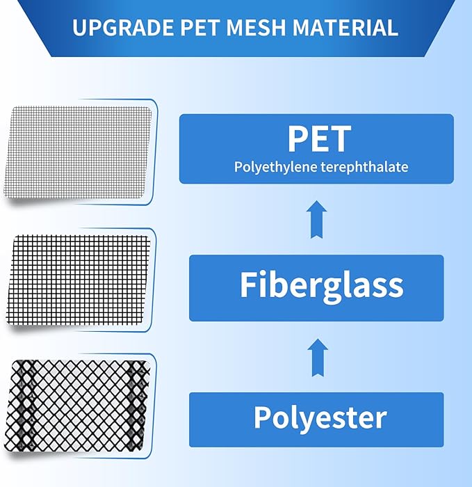 Upgraded PET Mesh Magnetic Screen Door, Stronger Than Fiberglass and Polyester - Image 3