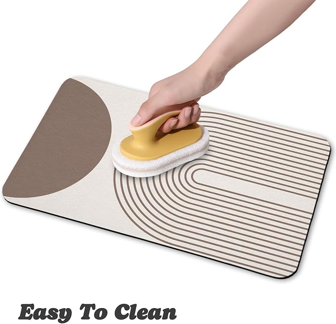 Dog Food Mats for Floors Waterproof, Cat Water Bowl Mats Pet Feeding Absorbent - Image 4