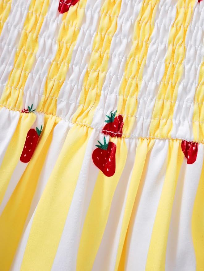 Toddler Baby Girls Summer Clothes Outfits Ruffled Sleeve Dinosaur Shirt Leopard - Image 4