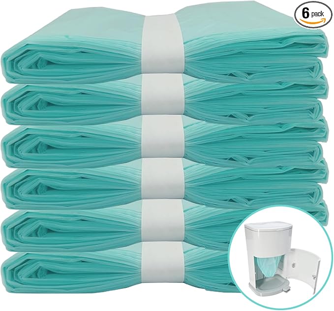 6 Pack Adult Diaper Disposal Liner Refills Compatible by RUNDE