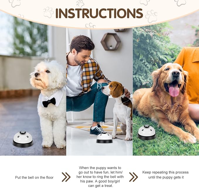 Pet Training Bells, 2 Pack Dogs Bell - Image 3