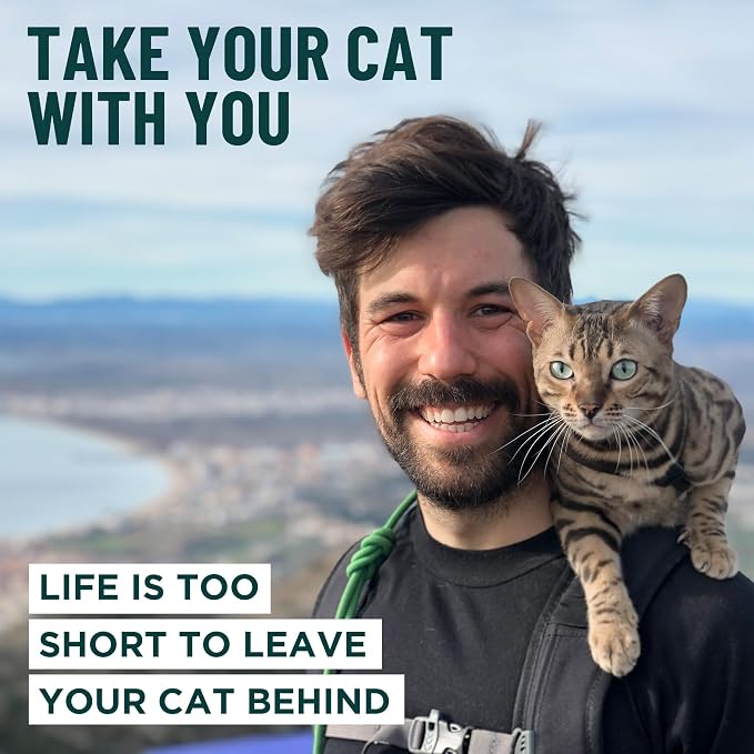 Houdini™ Escape Proof Kitten Harness and Leash Set by OutdoorBengal – Turquoise - Image 9
