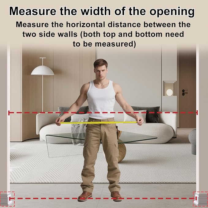 WAOWAO Baby Gate 43.3-52.75" Extra Wide Pressure Mounted Walk Through Swing - Image 3