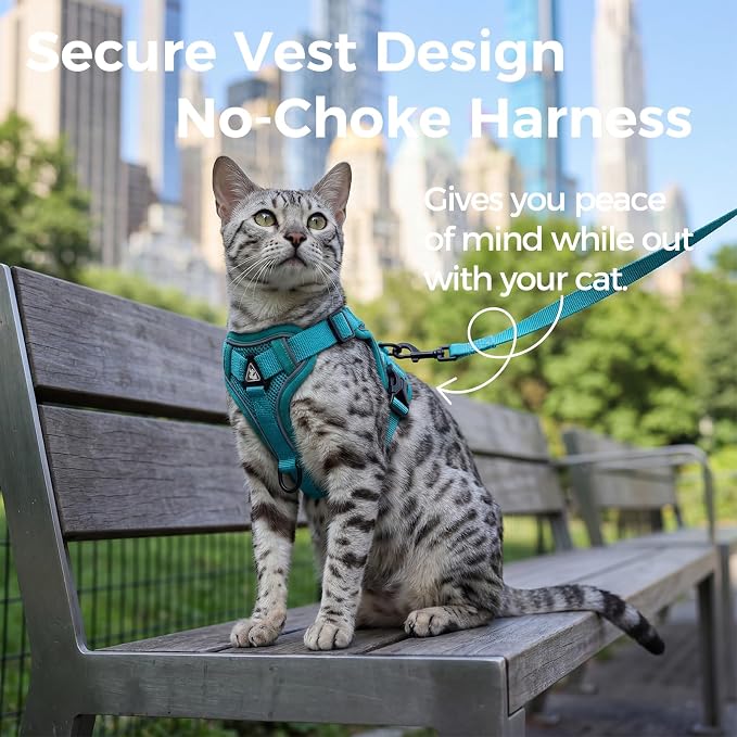 Cat Harness and Leash Set Escape Proof Tactical Large Kitten Harness Emotional - Image 3