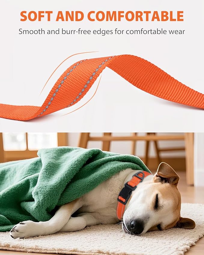 Joytale Reflective Dog Collar, Adjustable Nylon Pet Collar - Image 3