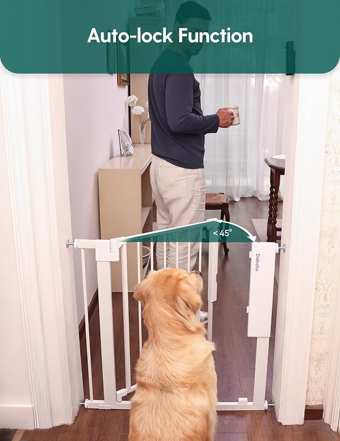 Babelio Smart Baby Gate with Auto-Unlock/Close, Pressure Mounted No Drill - Image 5