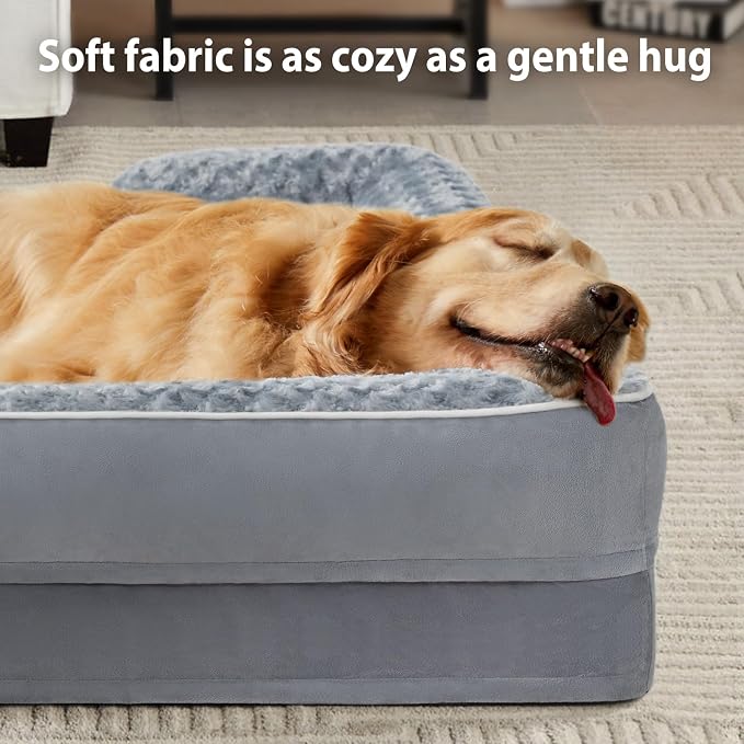 WNPETHOME Dog Beds for Large Sized Dogs, Washable Orthopedic Dog Couch Sofa Bed - Image 2