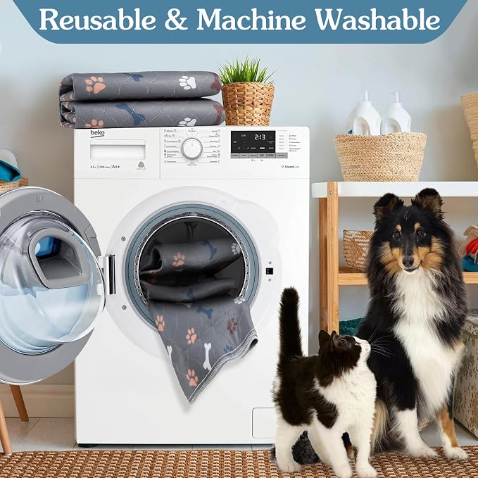 Washable Pee Pads for Dogs，2Pack 31x36 Reusable Puppy Pads - Image 3