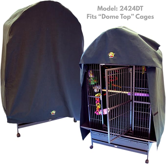 Cozzzy Covers Model 2424 DT Universal Cage Cover 40" L Poly-Cotton Black - Image 2
